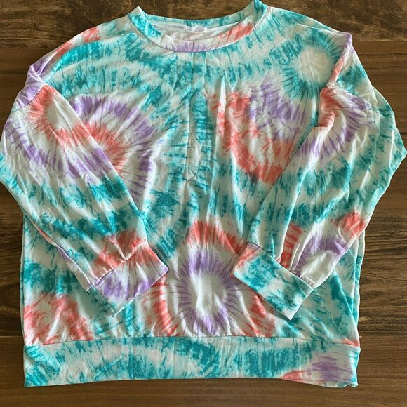 Chicsoul Tie Dye Lounge Set Women's 3XL Top/2XL Pants - Picture 2 of 13